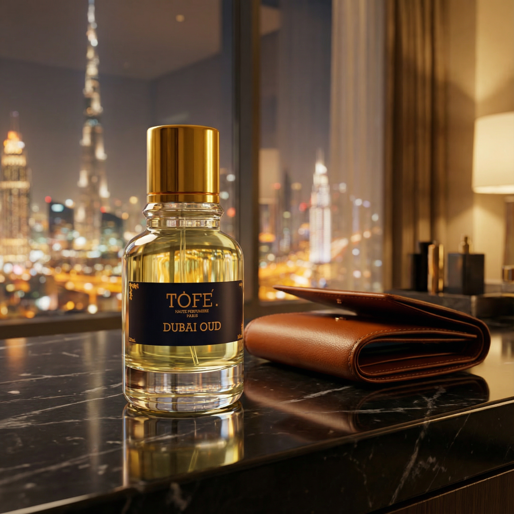 TOFÉ Perfume Dubai Oud Bottle Close-up Thumbnail